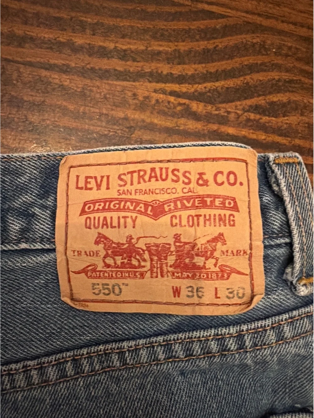 Levi's 550 Relaxed Fit Denim Shorts W36 L30